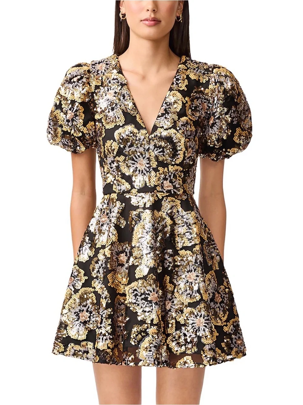 NWT - Elliatt Floral Sequin Dress - Picture 3 of 6